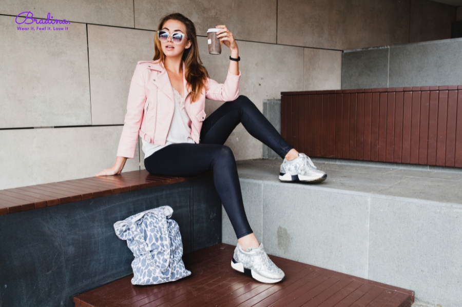 Phối quần legging cho dáng người chữ nhật
