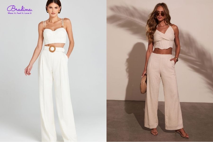 Sử dụng set đồng bộ với áo corset