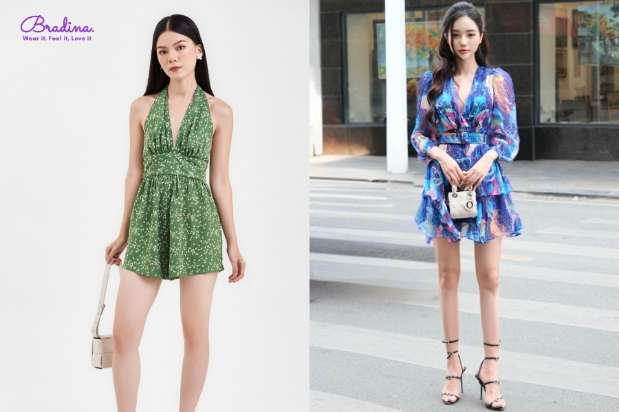 Jumpsuit voan mỏng họa tiết hoa sẽ khiến bạn cảm thấy như đang bước vào một thước phim mùa hè đầy thi vị