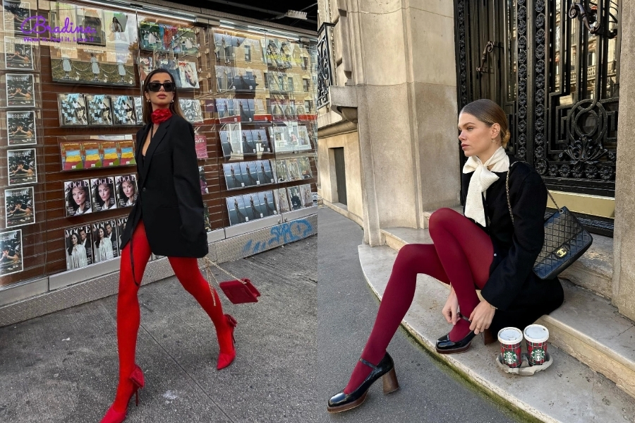 Chọn màu sắc quần tất mặc váy hài hoà phù hợp với trang phục