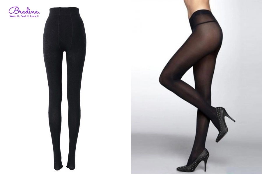 Quần tất màu đen kinh điển, dễ phối