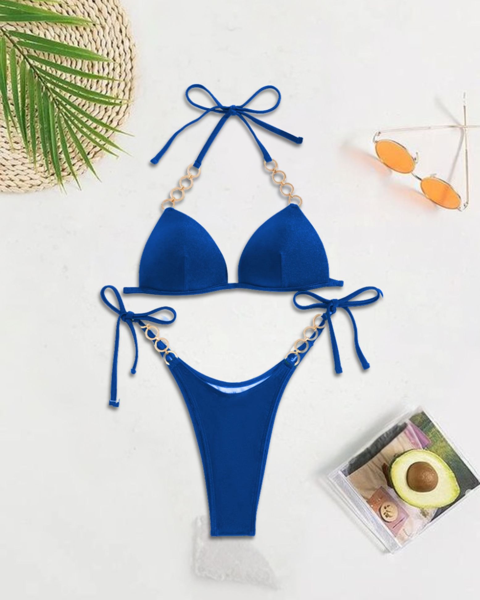 Set Bikini 2 mảnh khoen vàng gợi cảm Bradina BKN2