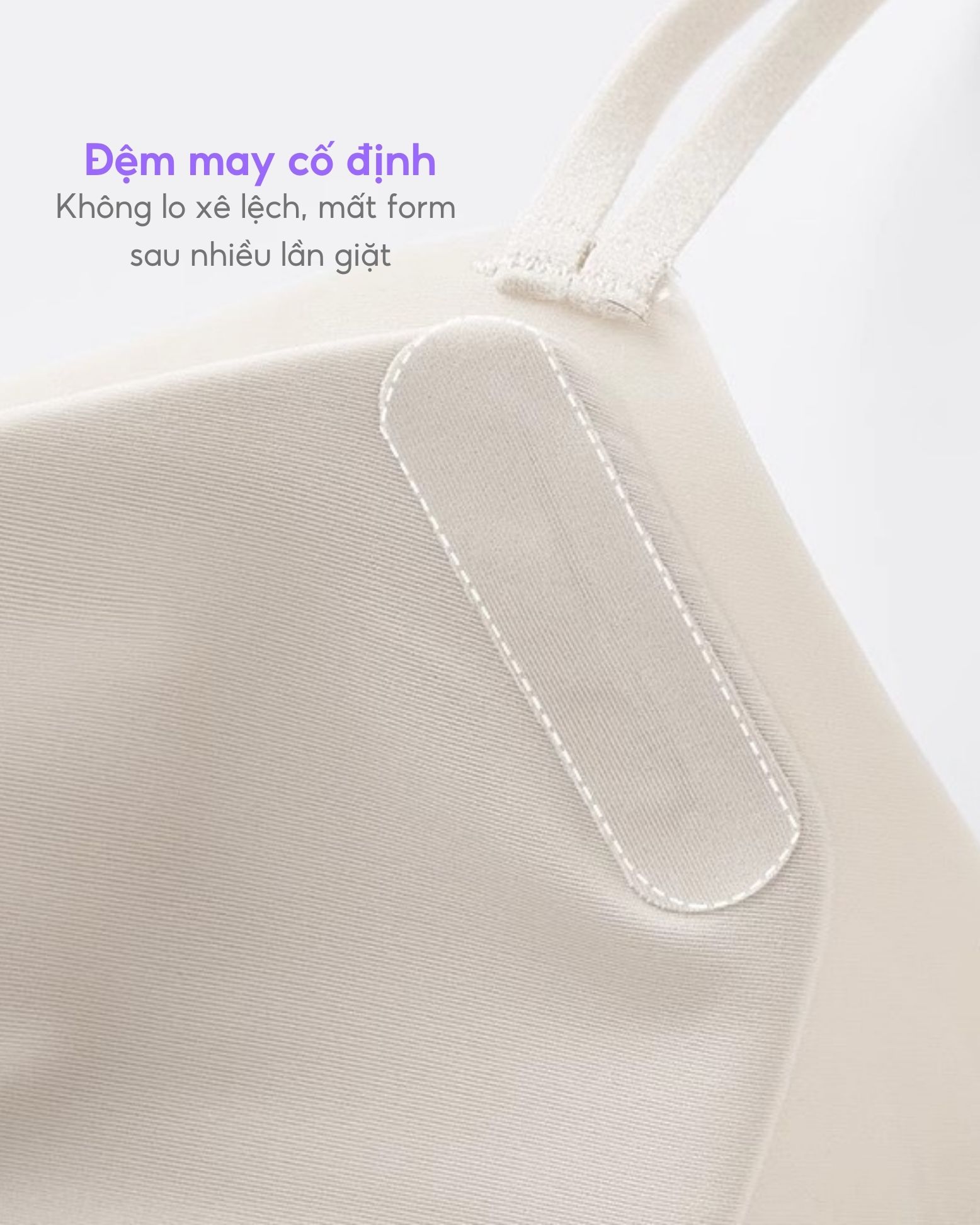 Áo lót không gọng Bradina Light Support, đệm nâng nhẹ 1.5cm, bra mặc áo dài ALKG25