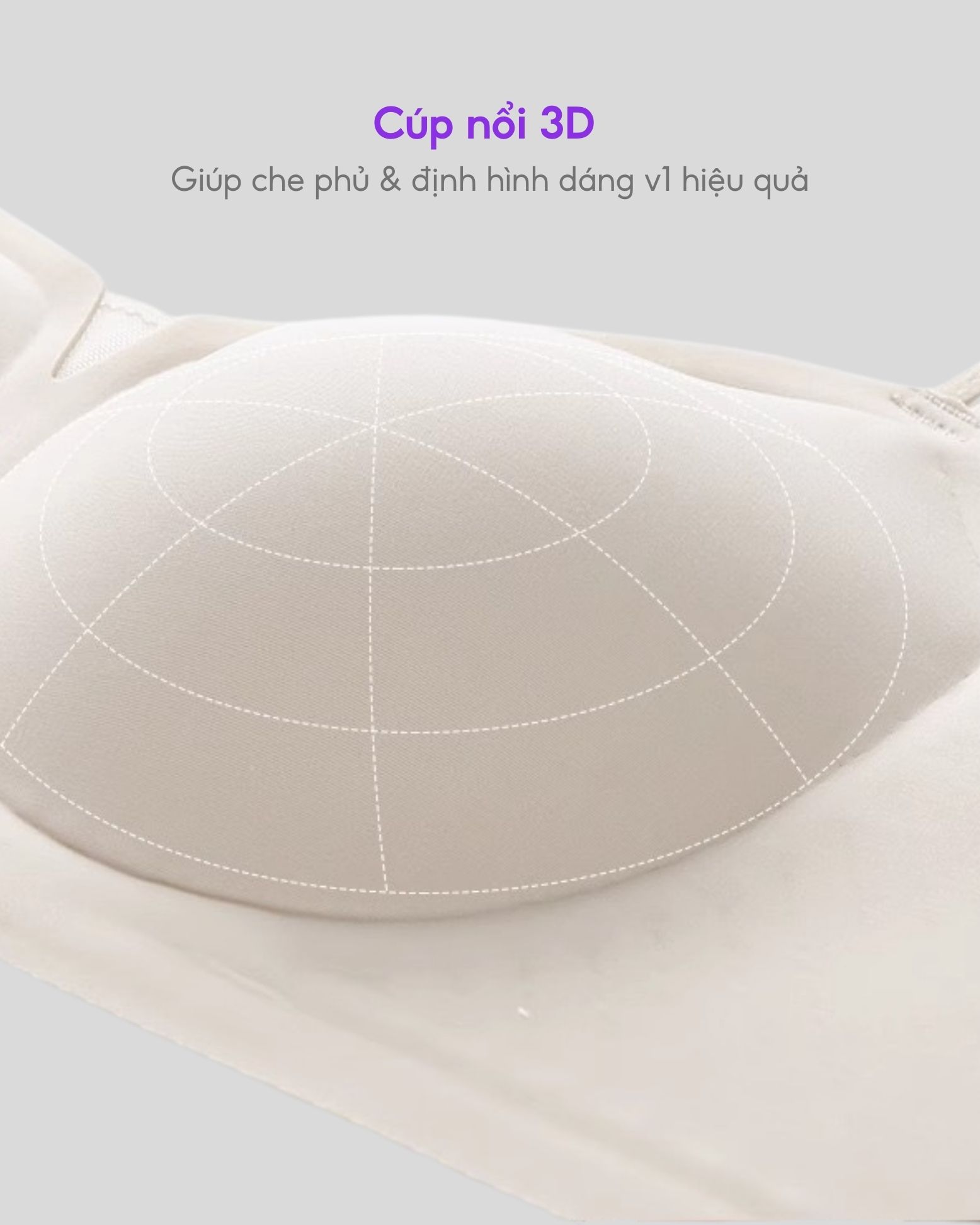 Áo lót không gọng Bradina Light Support, đệm nâng nhẹ 1.5cm, bra mặc áo dài ALKG25