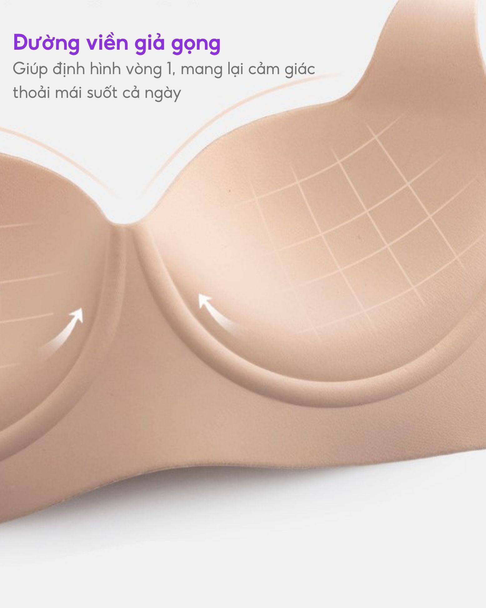 Áo lót không gọng Bradina Medium Support, đệm 2-3cm, nâng gom V1 siêu đỉnh ALKG26