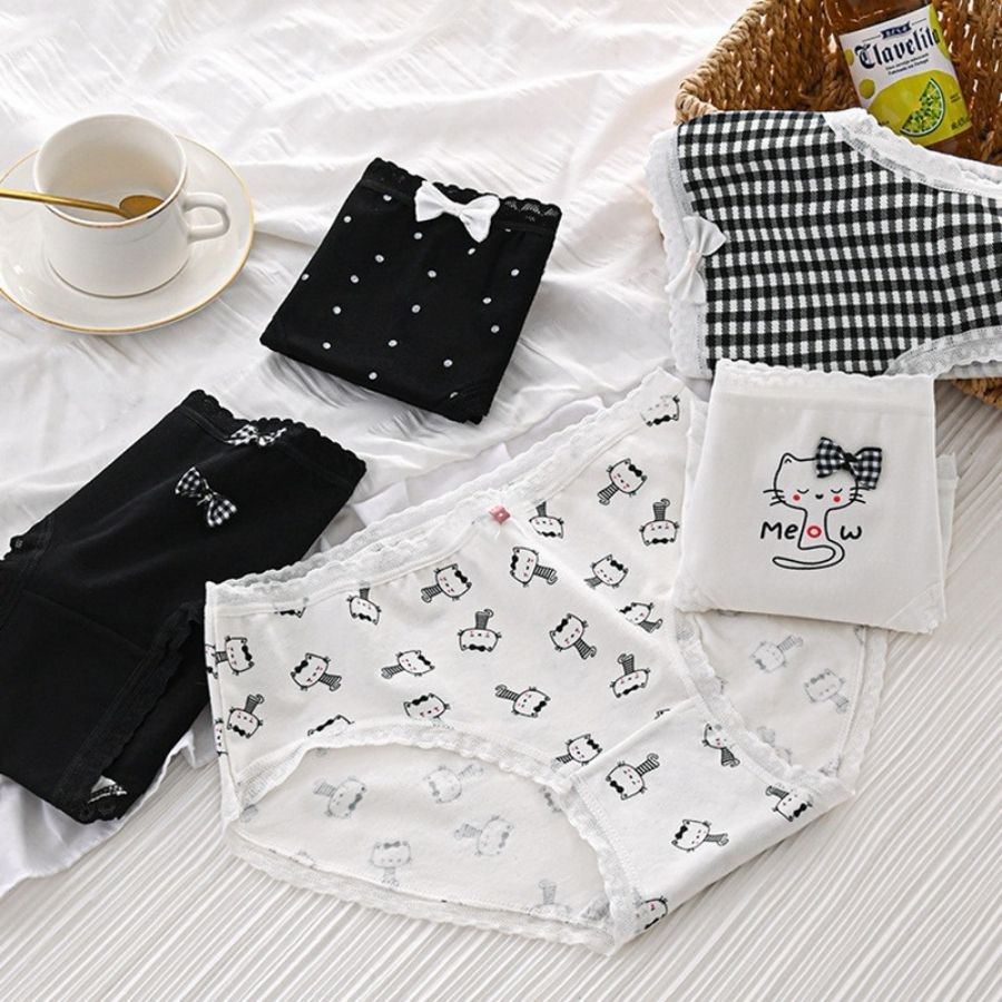 Combo 3 Quần lót nữ Bradina cotton xốp thấm hút chống bí, cạp vừa thoải mái QLC11