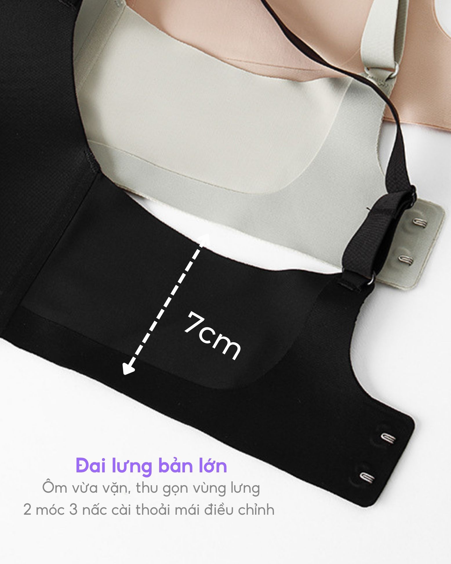 Áo lót không gọng, đệm mỏng Bradina VLine không đường may, siêu mềm và êm ALKG24