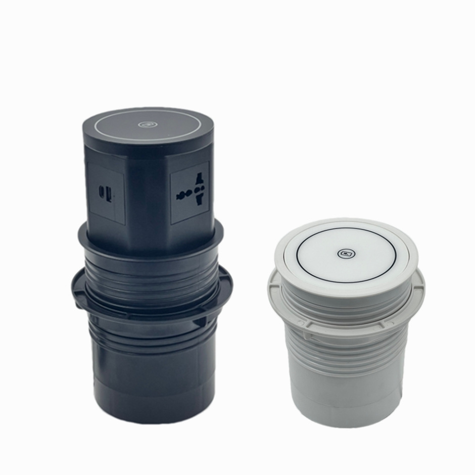 Ổ điện đa năng - Ổ Cắm Âm Bàn Bật Trồi Thông Minh Tích Hợp Sạc Không Dây Qi, USB Type-C - Giải Pháp Cho Bàn Học, Bàn Làm Việc, Bếp Đảo