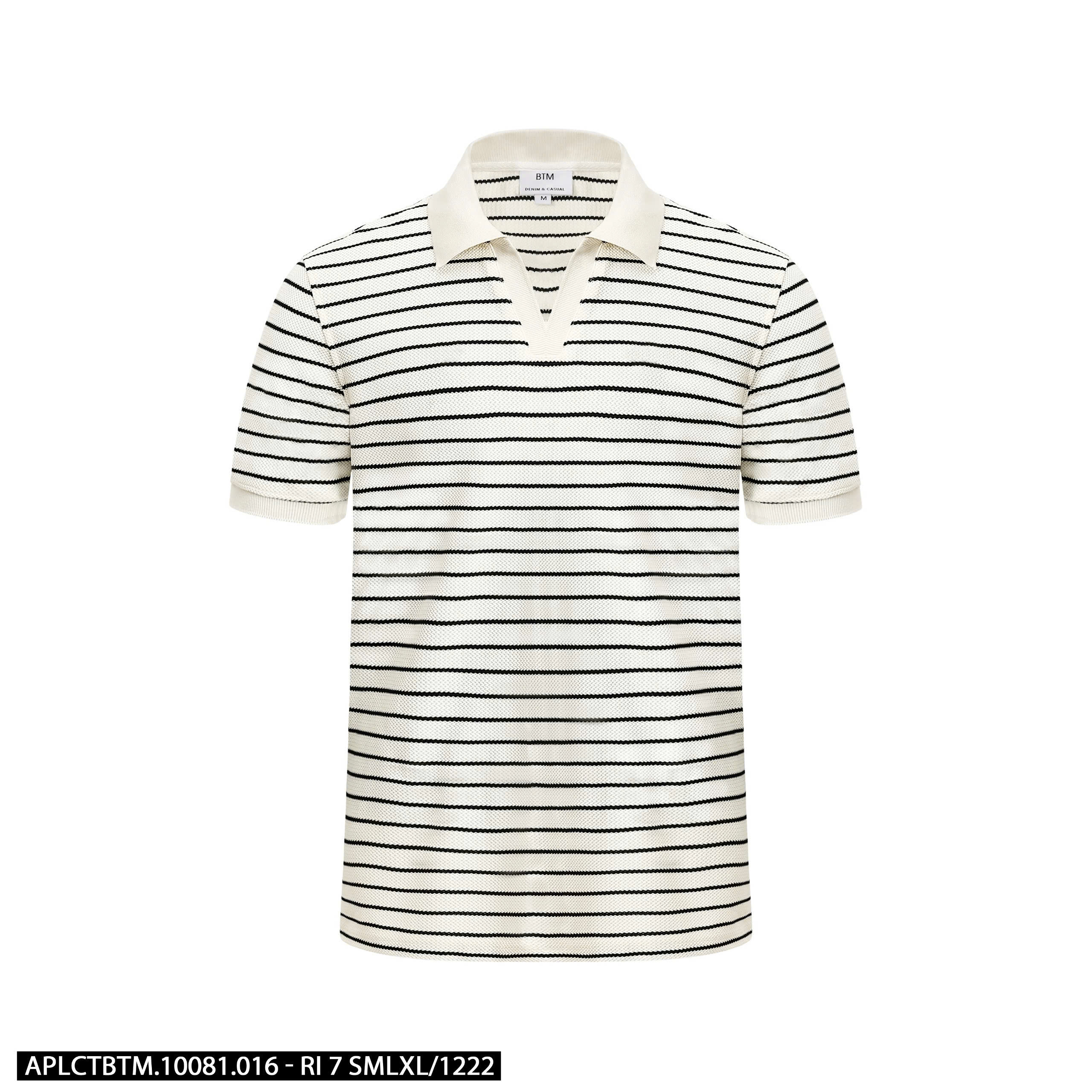 ÁO POLO CỘC TAY BTM STRIPE REGULARFIT 10081
