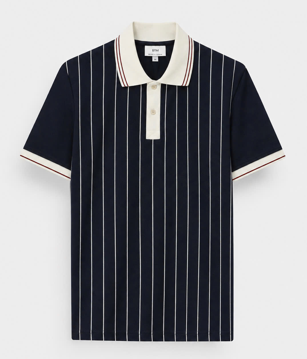 ÁO POLO CỘC TAY NAM BTM PINSTRIPE FORM REGULAR 10100