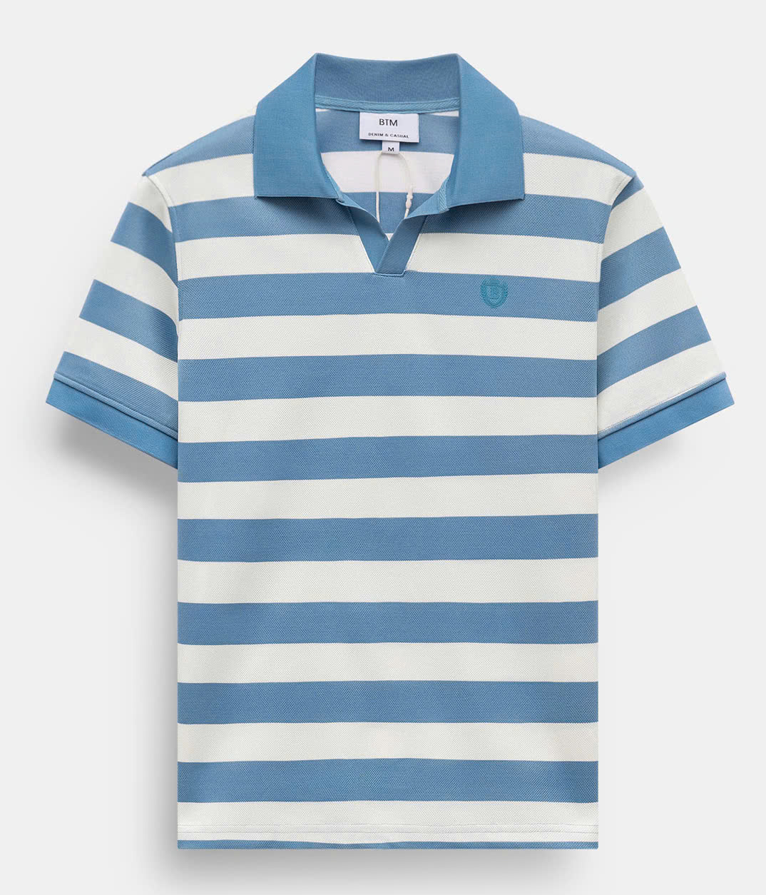 ÁO POLO CỘC TAY NAM BTM STRIPE PIQUE FORM REGULAR 10097