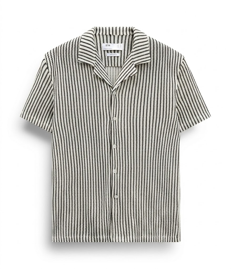 ÁO SƠ MI CỘC TAY BTM TAILORED REGULARFIT 10084