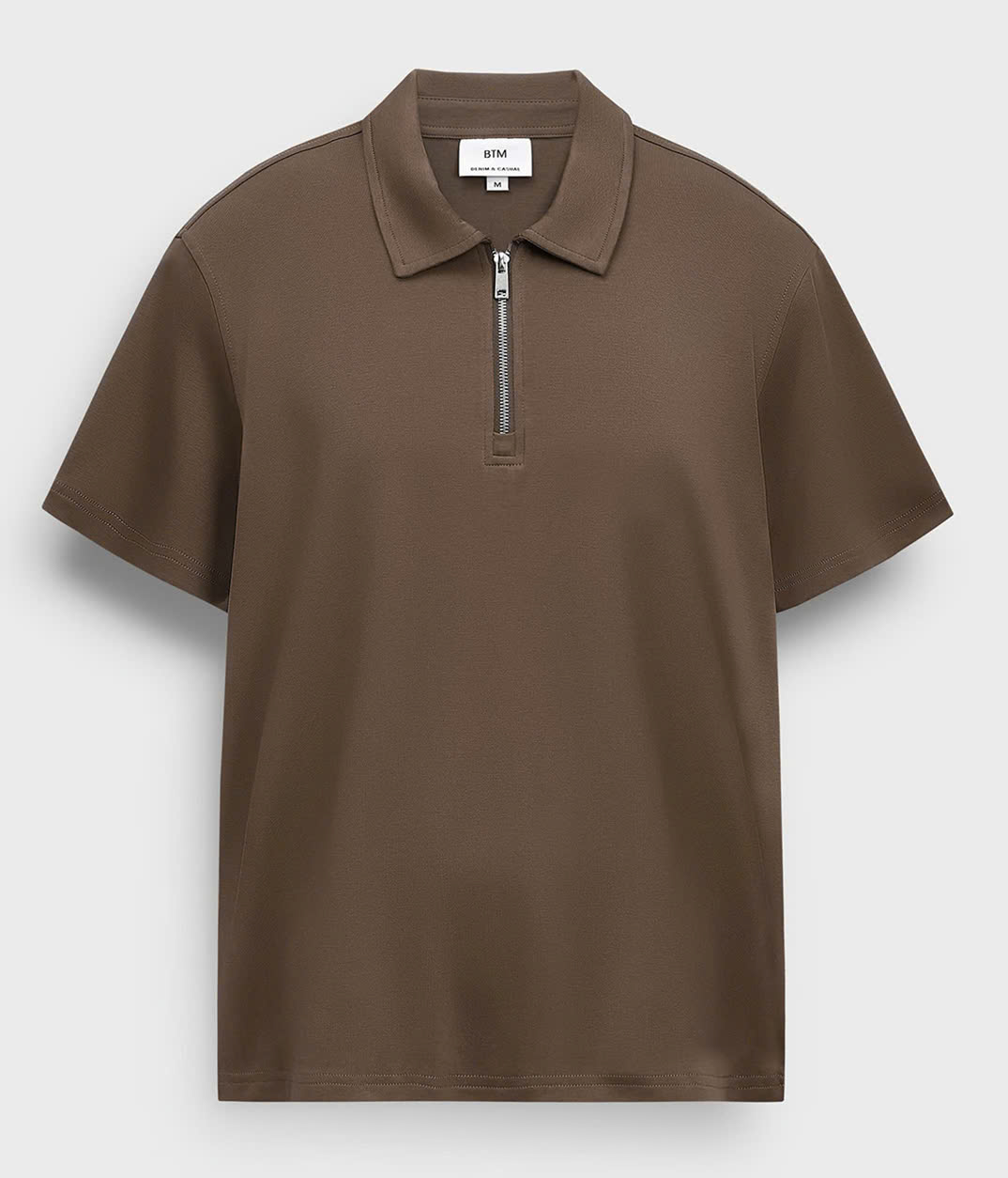 Áo Polo Cộc Tay BTM Hafl Zip Basic Slimfit
