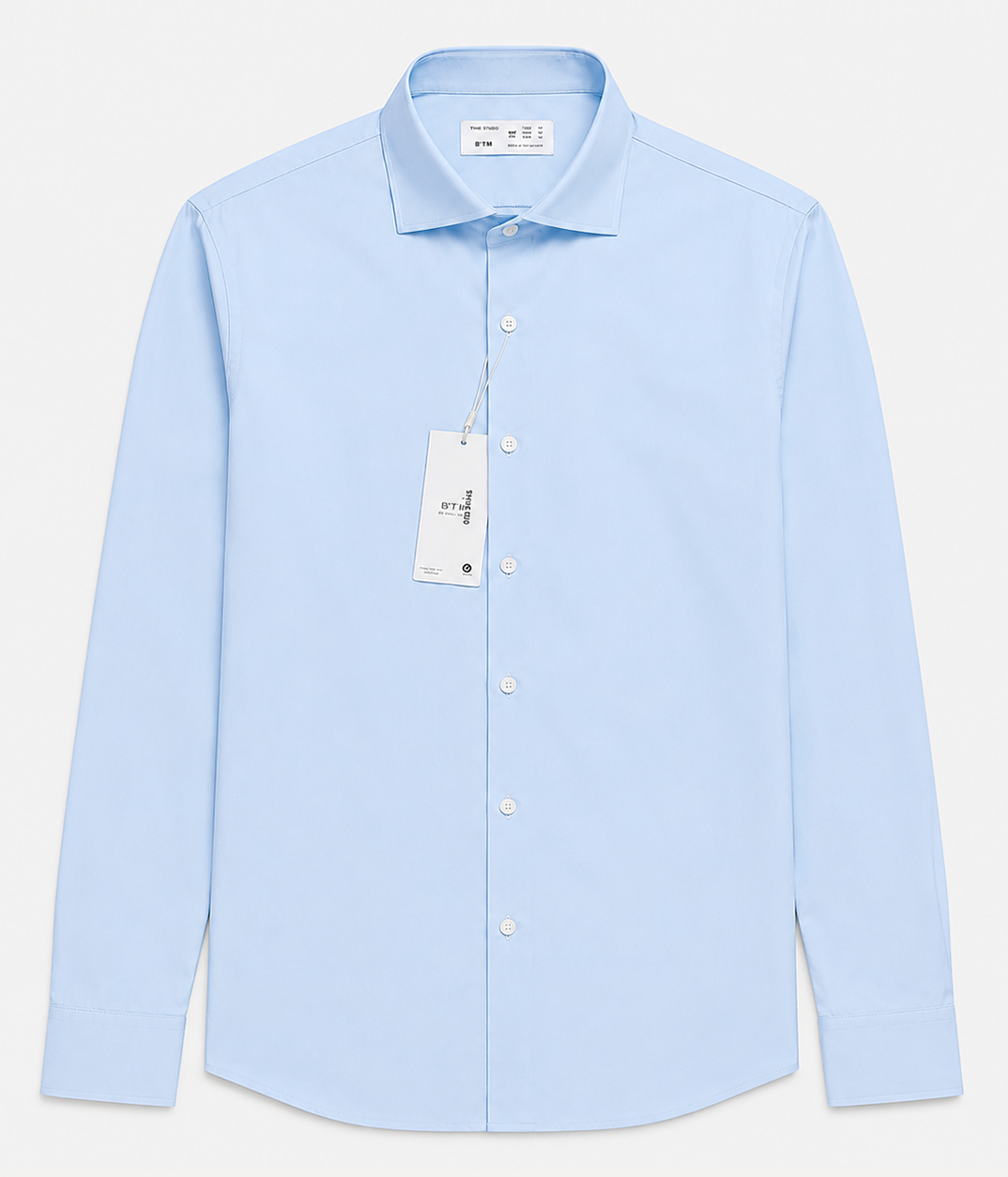 Áo Sơ Mi BTM Cut - Away Textured White Shirt Slimfit