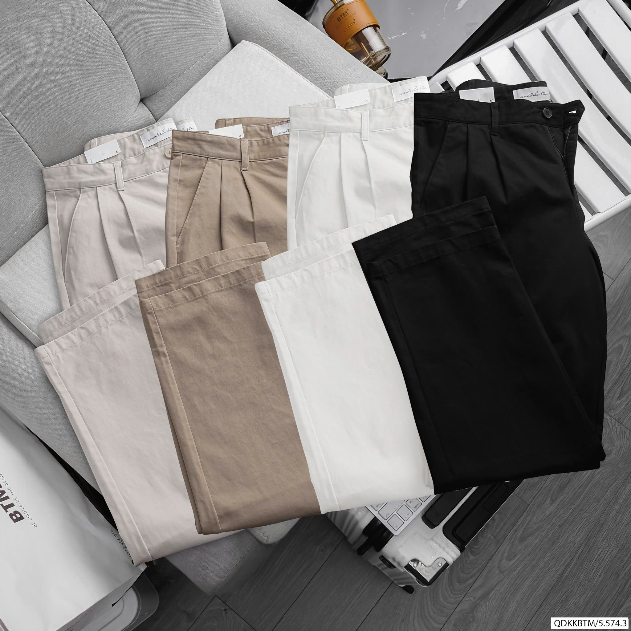 QUẦN DÀI KAKI BTM COMFORT STRAIGHTFIT 574