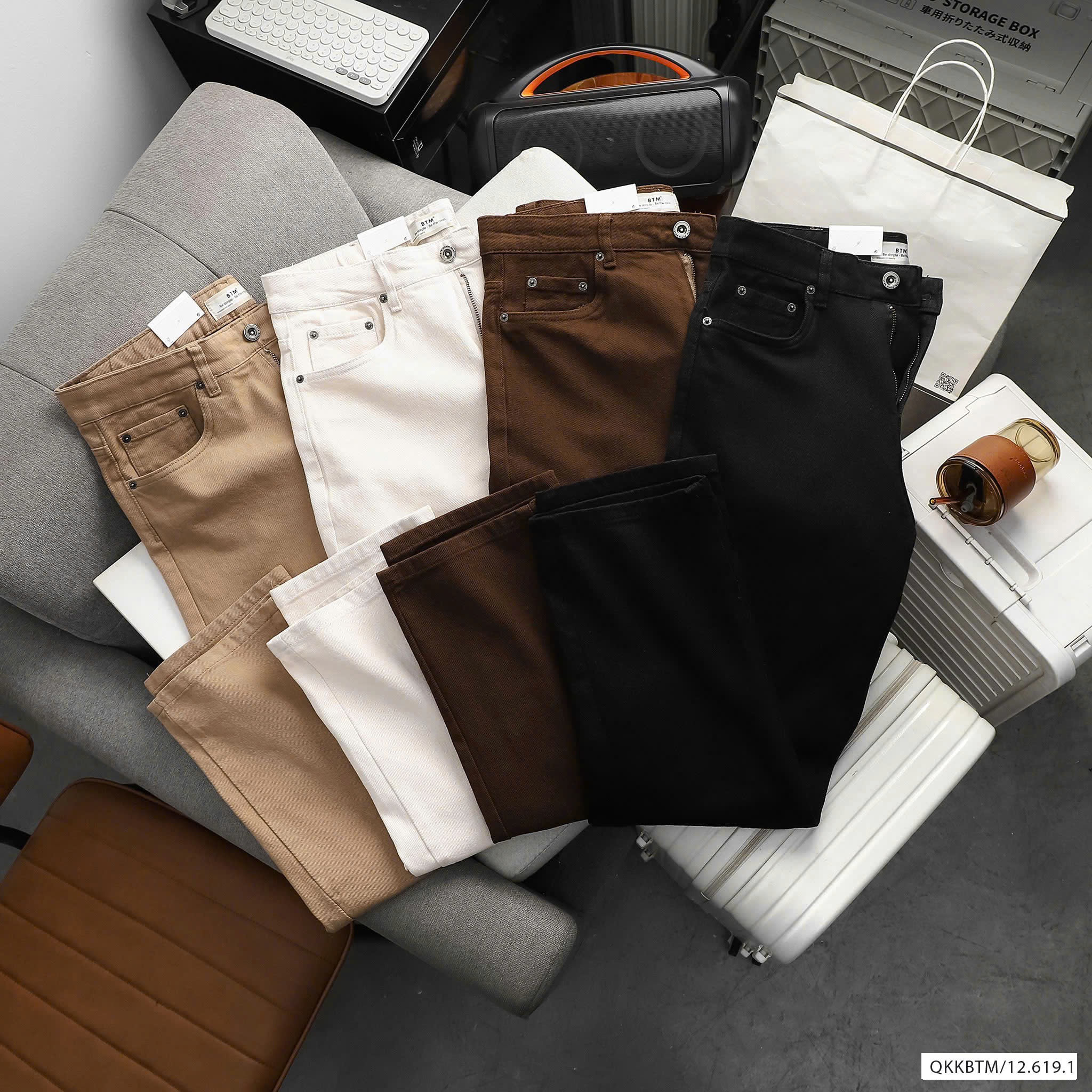 QUẦN DÀI KAKI BTM VINTAGE STRAIGHT 619