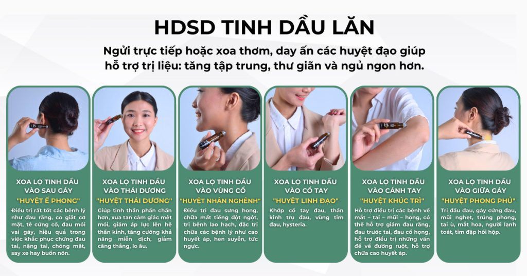 HƯỚNG DẪN SỬ DỤNG TINH DẦU LĂN 14 GIÂY