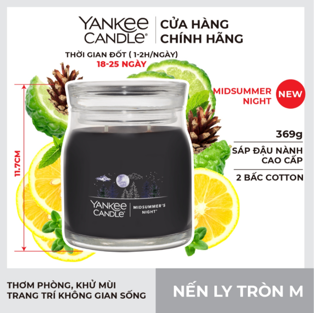 Sáp Ly Tròn M Yankee - Midsummer Night - M