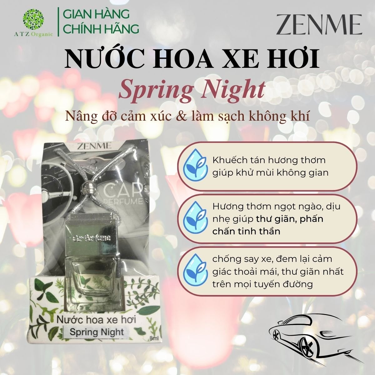 Nước Hoa Xe Hơi Zenme - Spring Night