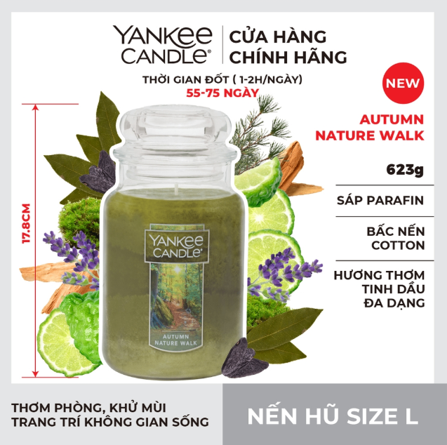 Sáp Hũ L Yankee - Autumn Nature Walk - L
