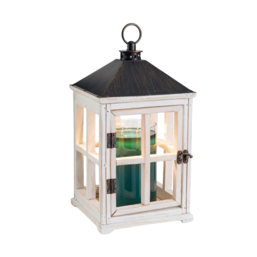 Đèn Lồng Đốt Nến Yankee - Weathered White