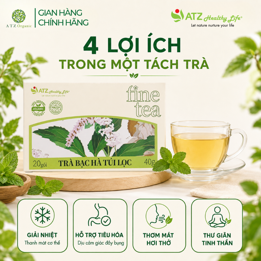 Trà Bạc Hà Túi Lọc - 40g