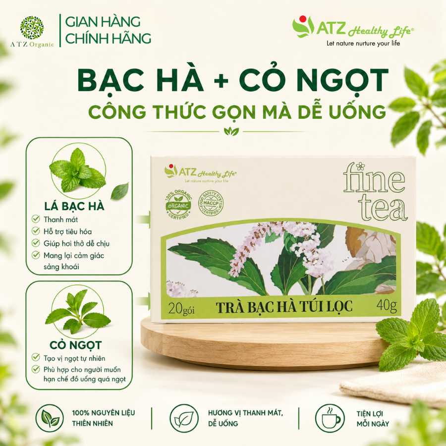 Trà Bạc Hà Túi Lọc - 40g