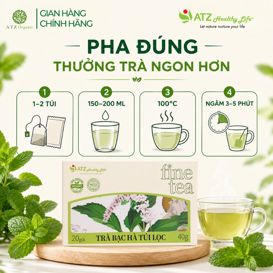 Trà Bạc Hà Túi Lọc - 40g