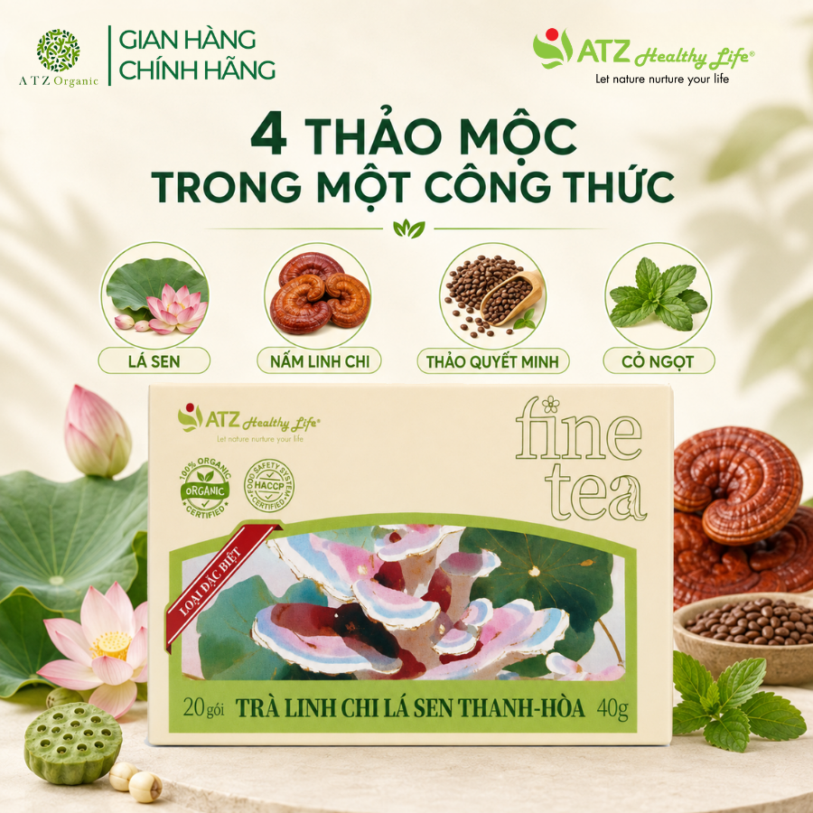 Trà Linh Chi Lá Sen Thanh - Hòa - 40g