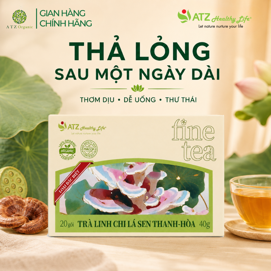 Trà Linh Chi Lá Sen Thanh - Hòa - 40g