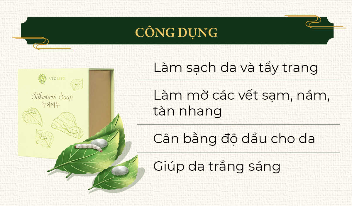 công dụng xà phòng tằm atz