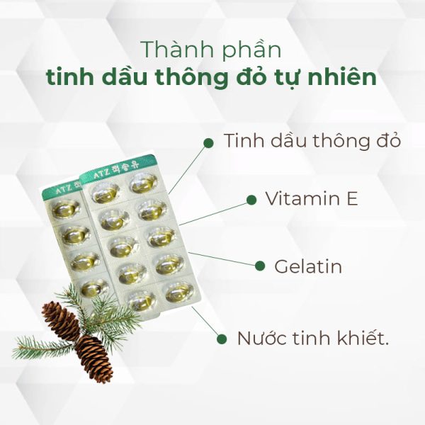 Thành phần tinh dầu thông đỏ