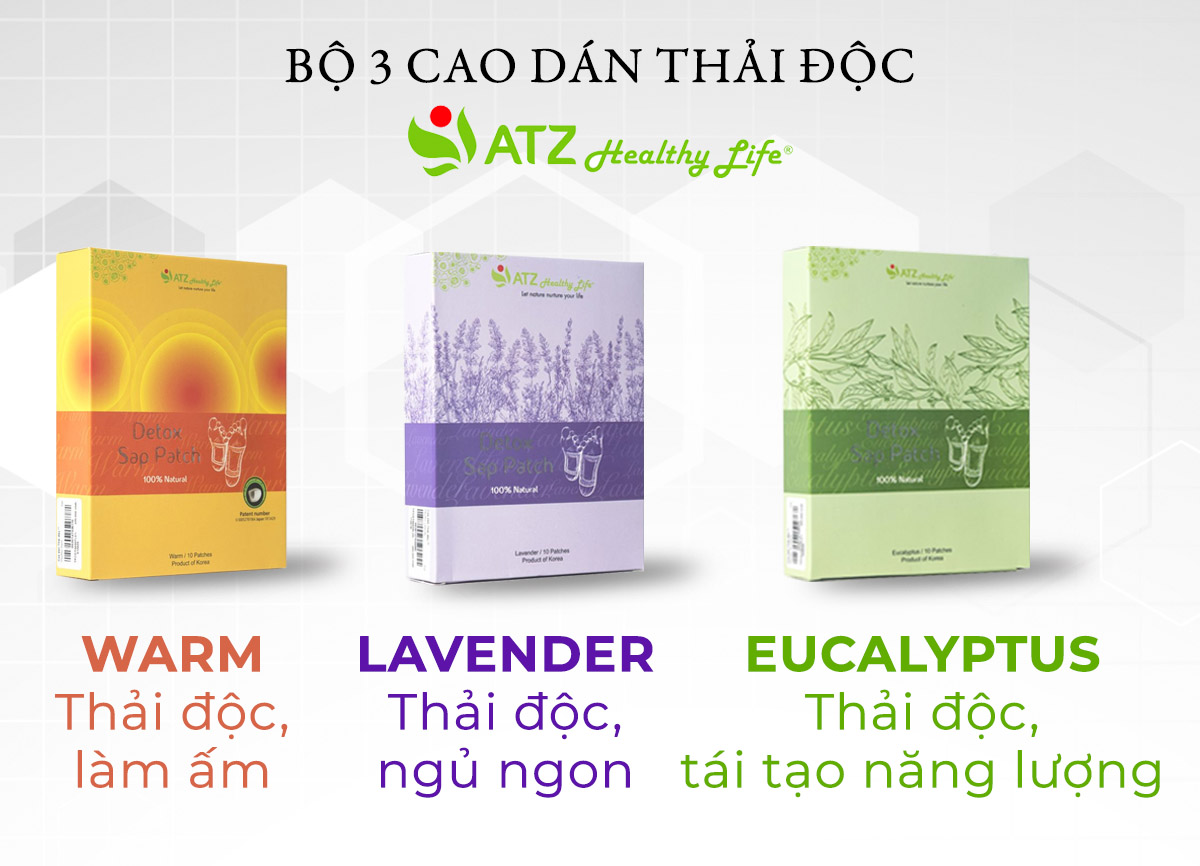 Các dòng cao dán thải độc