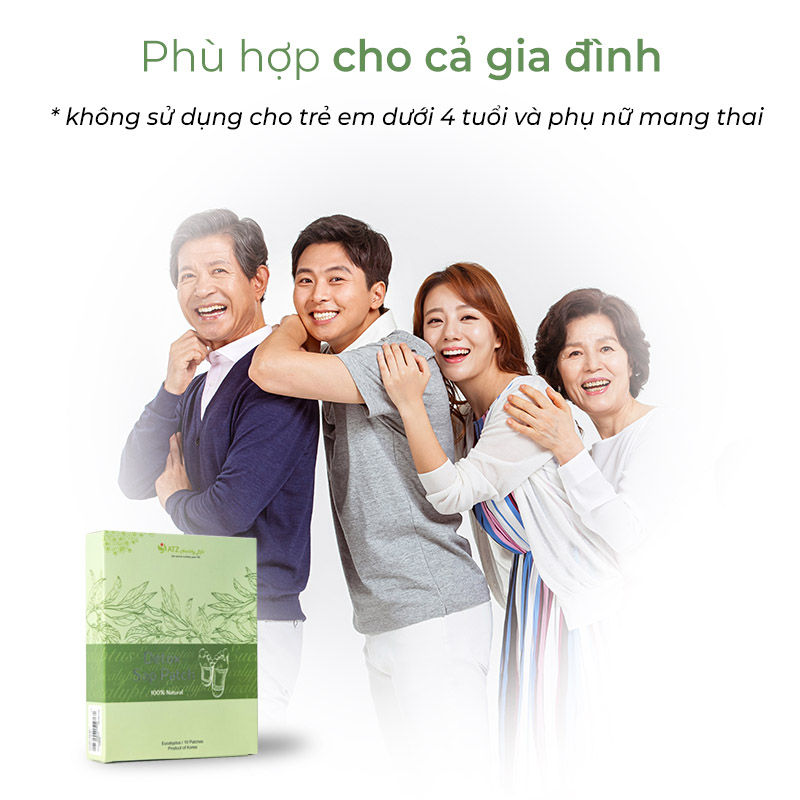 Cao dán thải độc phù hợp cho cả gia đình