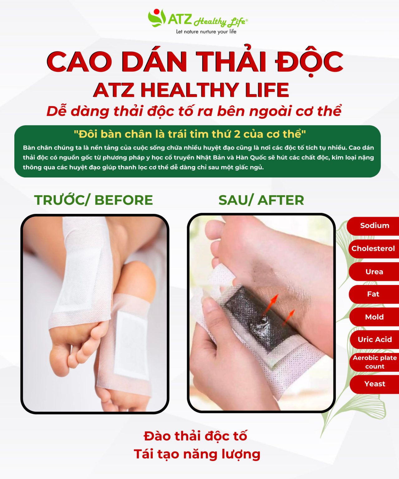 Công dụng cao dán thải độc