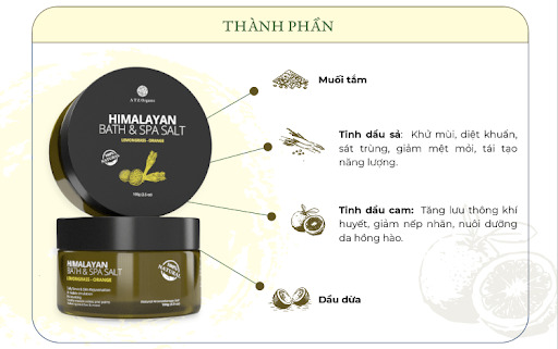 thành phần dầu muối tắm