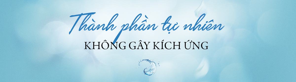 thành phần tự nhiên không gây kích ứng