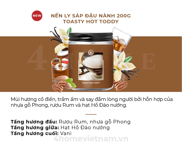 Nến Hũ Jar Goose Creek - Toasty Hot Toddy