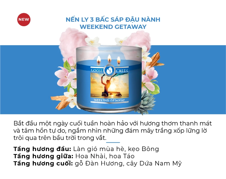 Nến Hũ Tumbler Goose Creek - Weekend Getaway