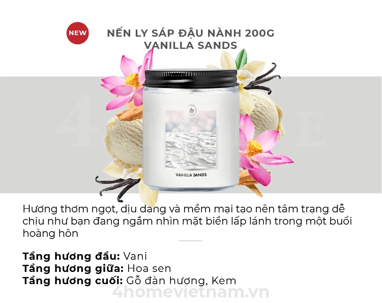 Nến Hũ Jar Goose Creek - Vanilla Sands