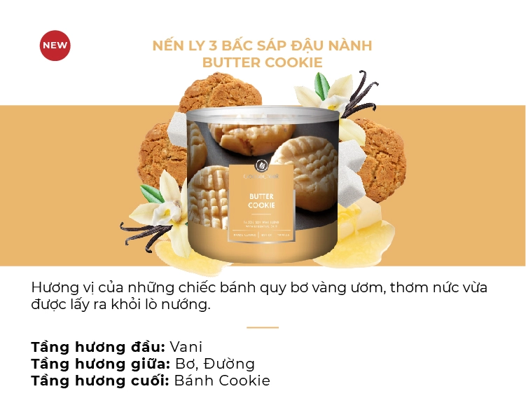 Nến Hũ Tumbler Goose Creek - Butter Cookie