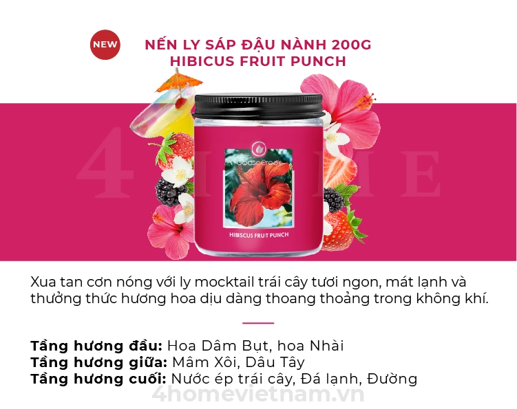 Nến Hũ Jar Goose Creek - Hibiscus Fruit Punch