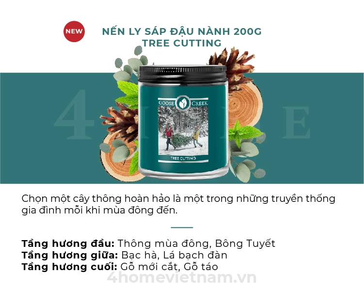 Nến Hũ Jar Goose Creek - Tree Cutting