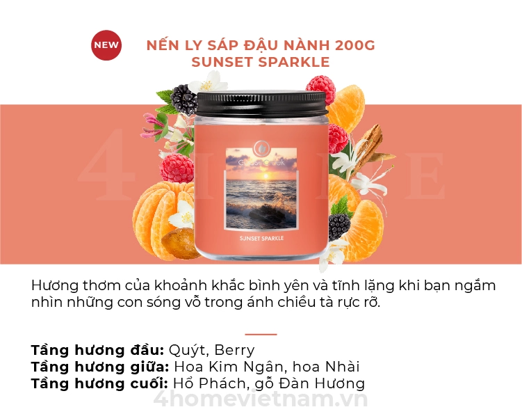 Nến Hũ Jar Goose Creek - Sunset Sparkle