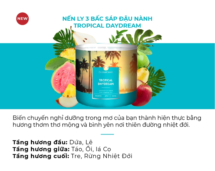 Nến Hũ Tumbler Goose Creek - Tropical Daydream