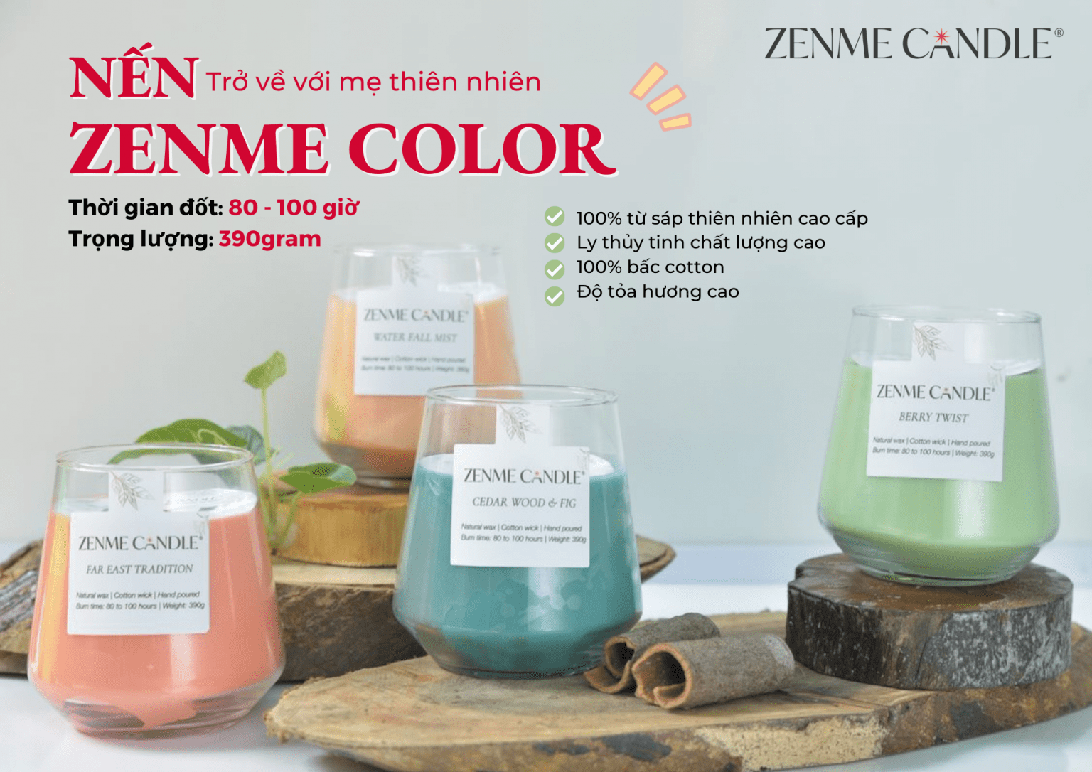 Nến Zenme Color