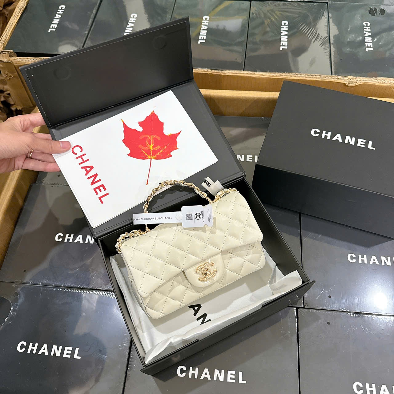 8811# Túi Chanel SPF quai kiềng fullbox