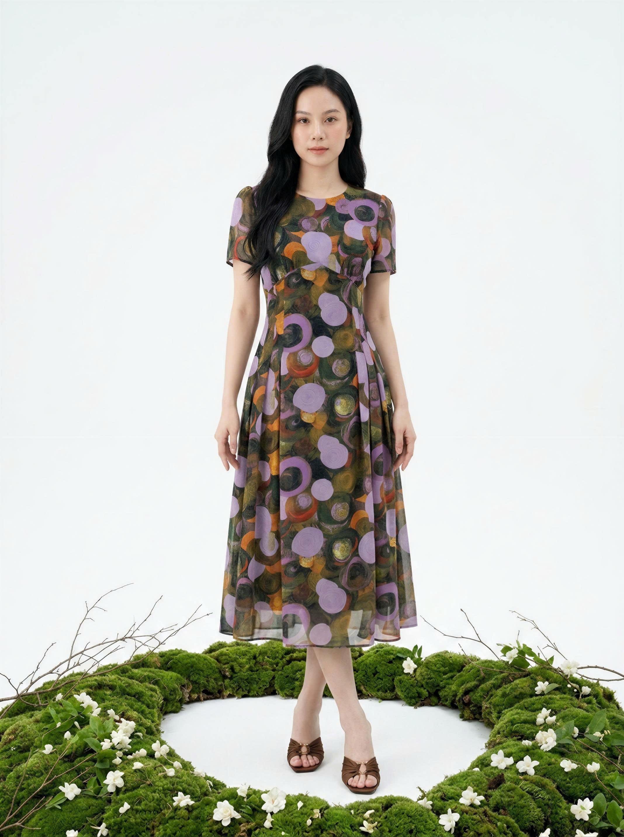 Chloe 618 - Tím hoạ tiết