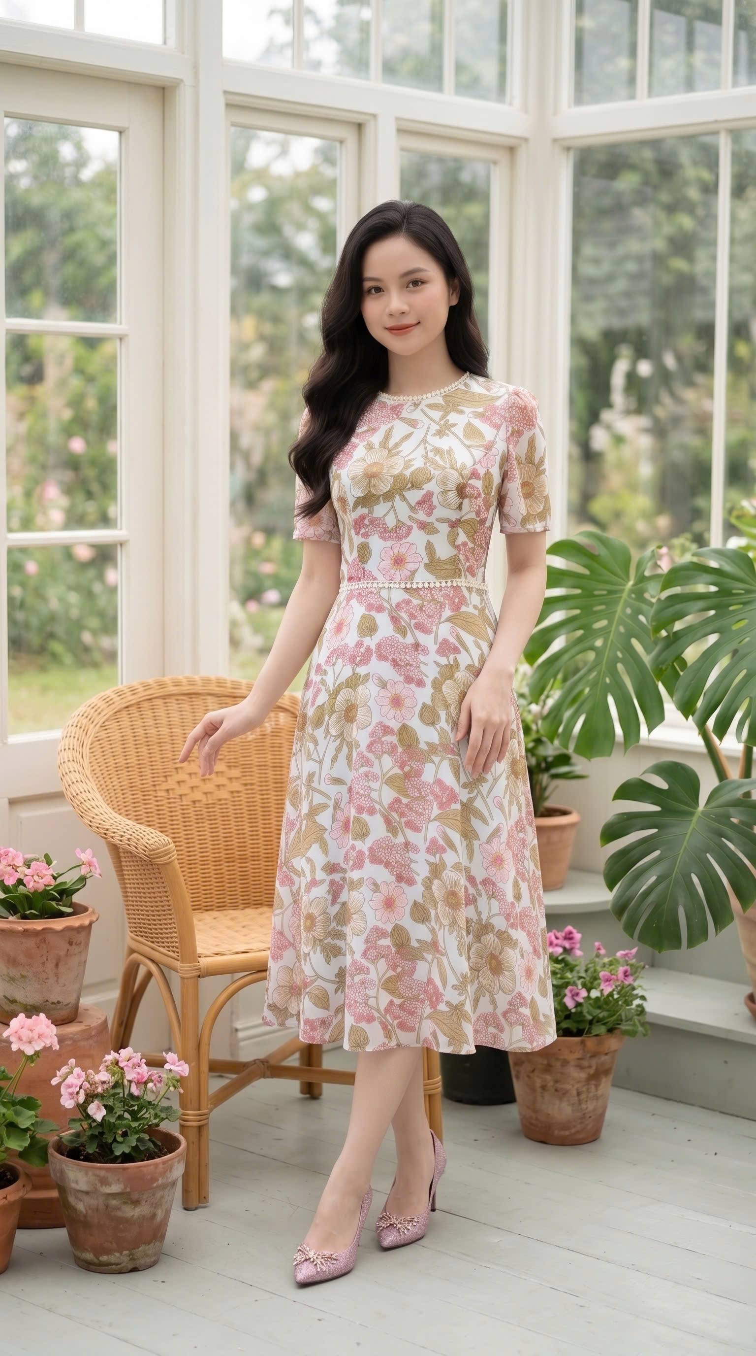 Emily 751 - Xanh hoa