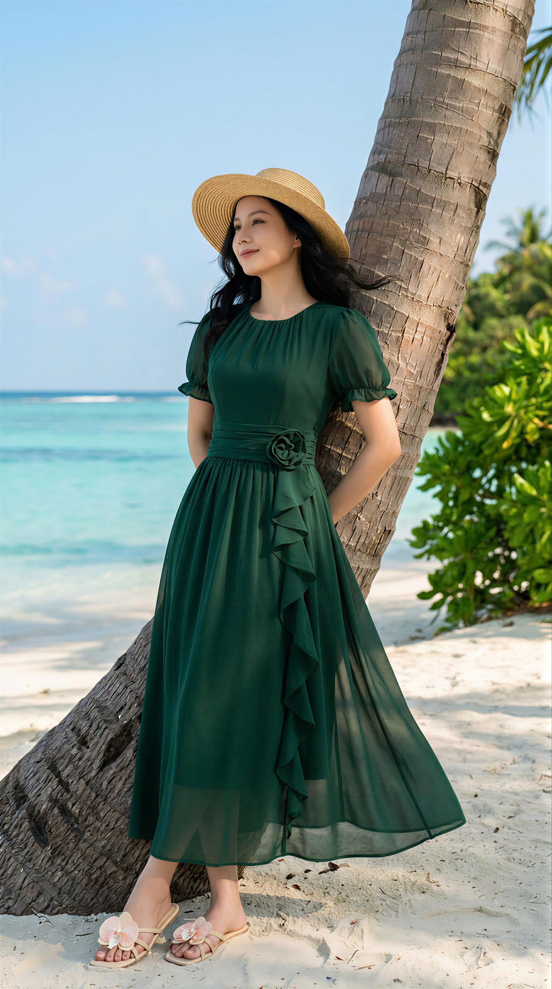 Sophia 085 - Xanh trơn